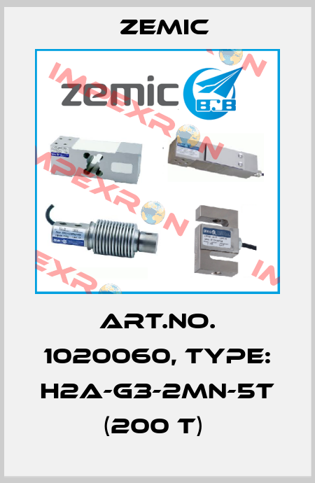 Art.No. 1020060, Type: H2A-G3-2MN-5T (200 t)  ZEMIC