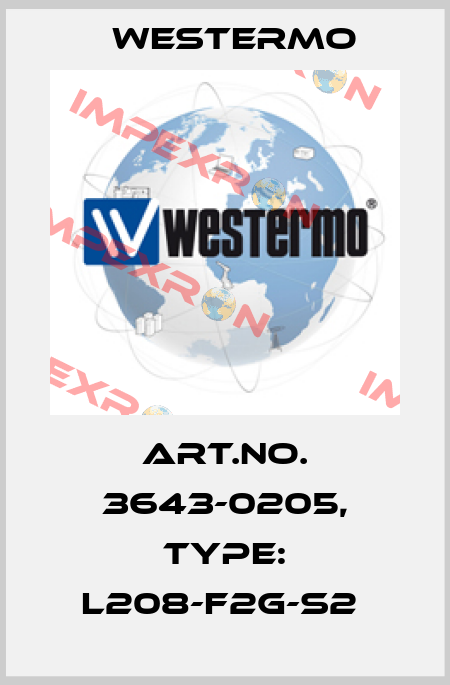 Art.No. 3643-0205, Type: L208-F2G-S2  Westermo