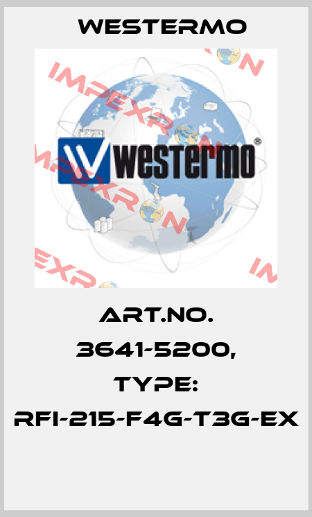 Art.No. 3641-5200, Type: RFI-215-F4G-T3G-EX  Westermo