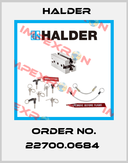 Order No. 22700.0684  Halder