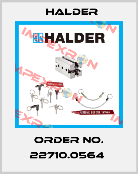 Order No. 22710.0564  Halder
