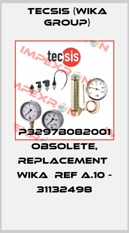 P3297B082001 obsolete, replacement  WIKA  ref A.10 - 31132498 Tecsis (WIKA Group)