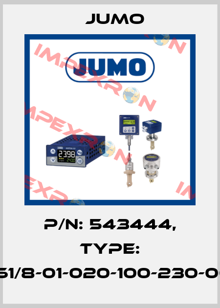 p/n: 543444, Type: 709061/8-01-020-100-230-00/252 Jumo