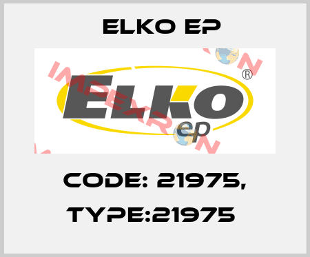 Code: 21975, Type:21975  Elko EP
