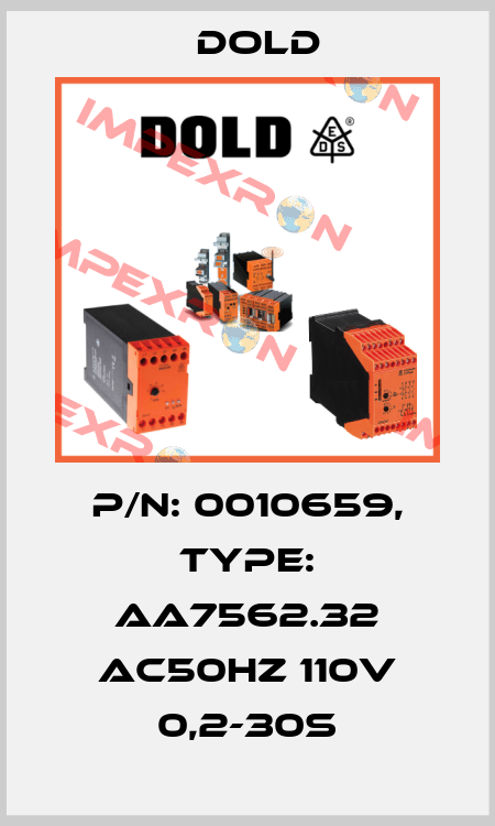 p/n: 0010659, Type: AA7562.32 AC50HZ 110V 0,2-30S Dold
