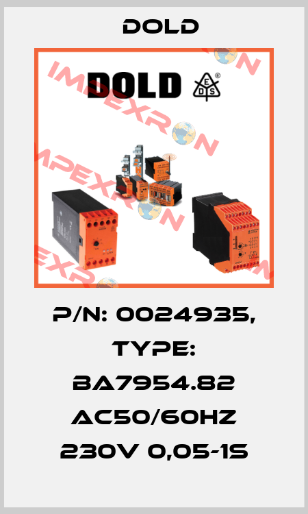 p/n: 0024935, Type: BA7954.82 AC50/60HZ 230V 0,05-1S Dold