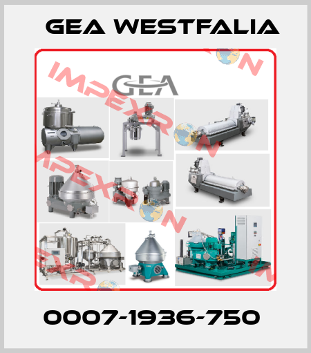 0007-1936-750  Gea Westfalia