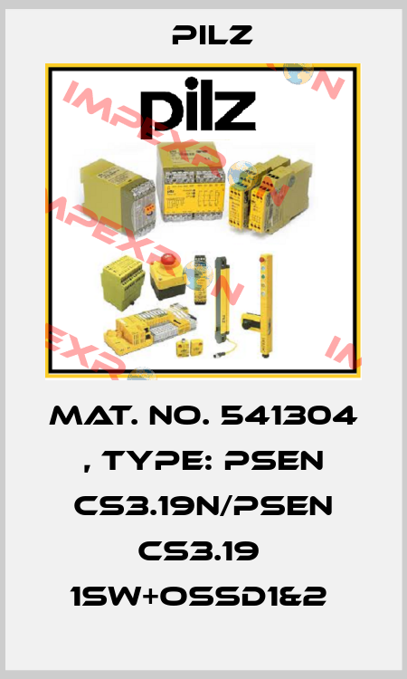 Mat. No. 541304 , Type: PSEN cs3.19n/PSEN cs3.19  1sw+OSSD1&2  Pilz