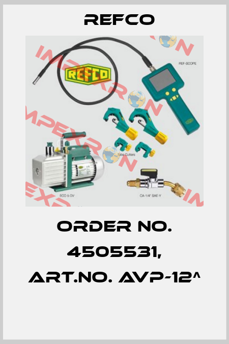 Order No. 4505531, Art.No. AVP-12^  Refco