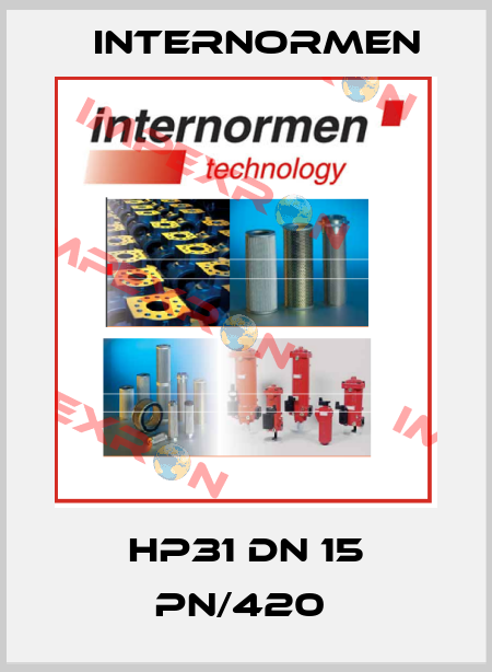 HP31 DN 15 PN/420  Internormen