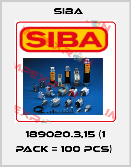 189020.3,15 (1 Pack = 100 Pcs)  Siba