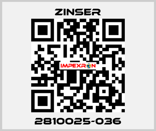 2810025-036 Zinser