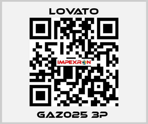 GAZ025 3P  Lovato