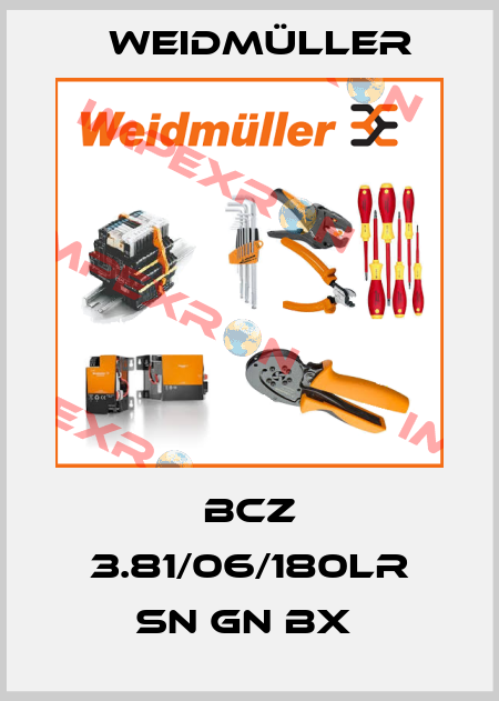BCZ 3.81/06/180LR SN GN BX  Weidmüller