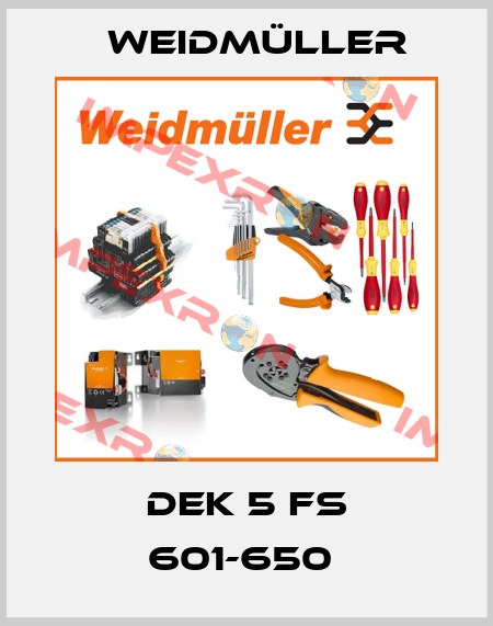 DEK 5 FS 601-650  Weidmüller