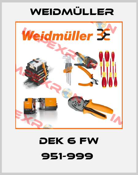 DEK 6 FW 951-999  Weidmüller