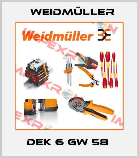 DEK 6 GW 58  Weidmüller