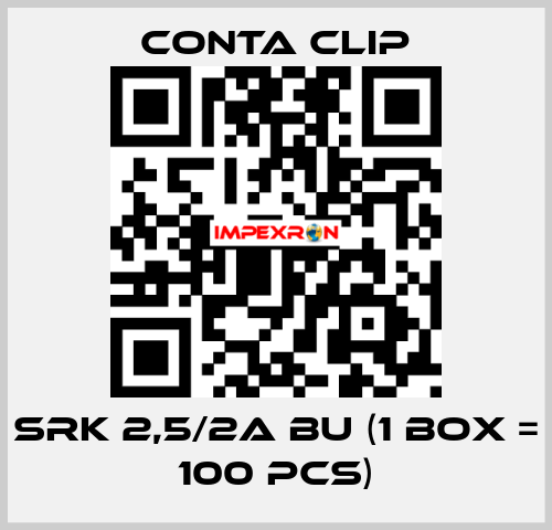 SRK 2,5/2A BU (1 box = 100 pcs) Conta Clip