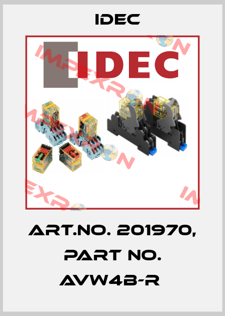 Art.No. 201970, Part No. AVW4B-R  Idec