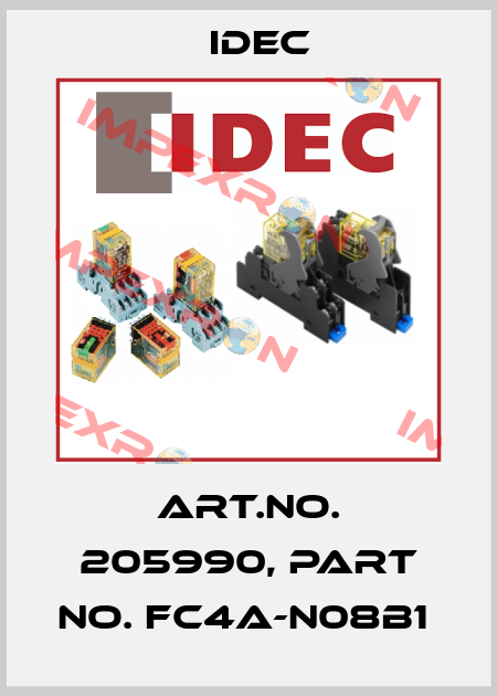 Art.No. 205990, Part No. FC4A-N08B1  Idec