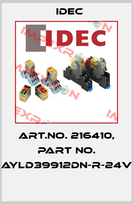 Art.No. 216410, Part No. AYLD39912DN-R-24V  Idec