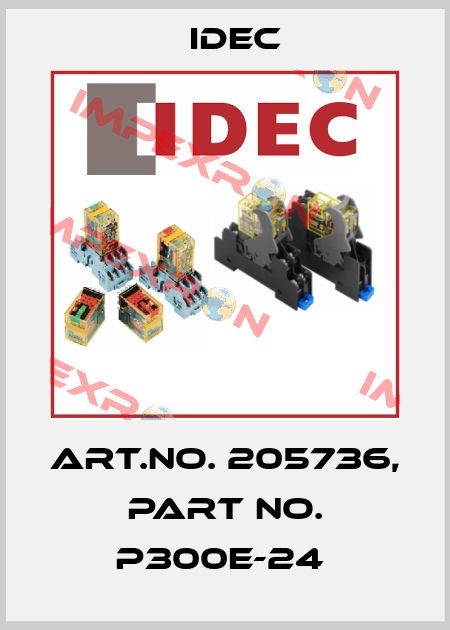 Art.No. 205736, Part No. P300E-24  Idec