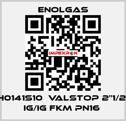 H0141S10  VALSTOP 2"1/2  IG/IG FKM PN16  Enolgas