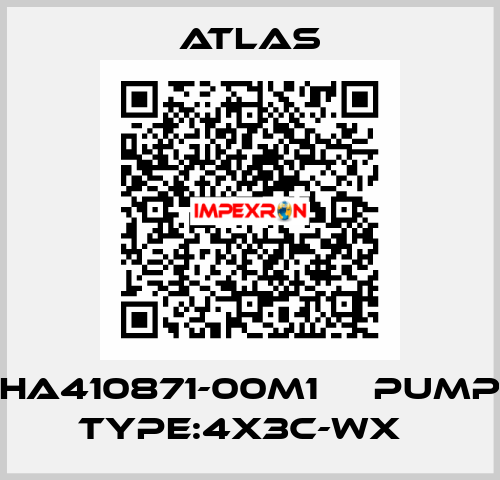 HA410871-00M1     PUMP TYPE:4X3C-WX   Atlas
