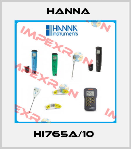 HI765A/10  Hanna
