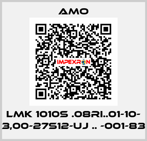 LMK 1010S .08RI..01-10- 3,00-27S12-UJ .. -001-83 Amo