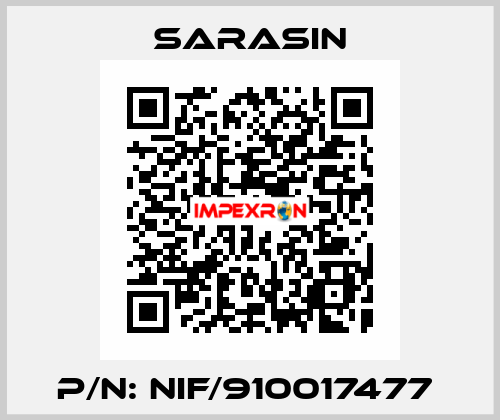 P/N: NIF/910017477  Sarasin