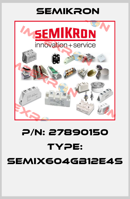 P/N: 27890150 Type: SEMiX604GB12E4s  Semikron