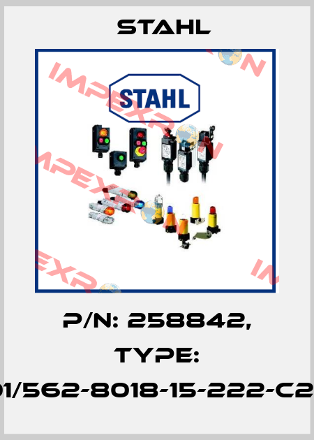 P/N: 258842, Type: 6401/562-8018-15-222-C2070 Stahl