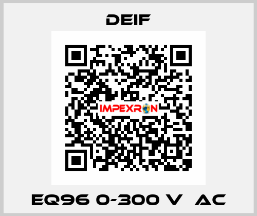 EQ96 0-300 V  AC Deif