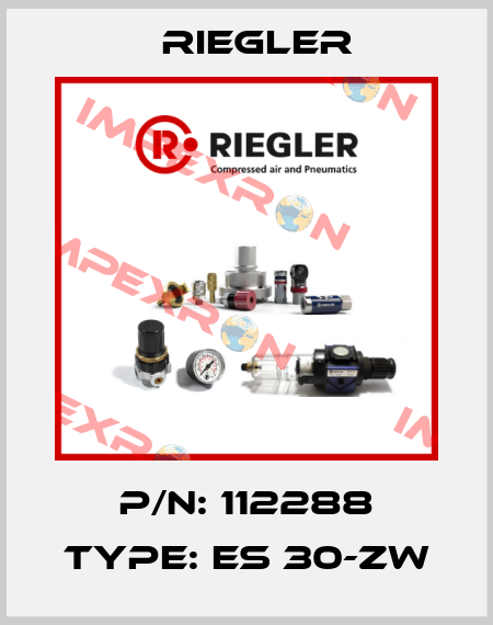 P/N: 112288 Type: ES 30-ZW Riegler