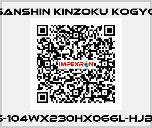 MGSS-104Wx230Hx066L-HJB-GD-N Sanshin Kinzoku Kogyo