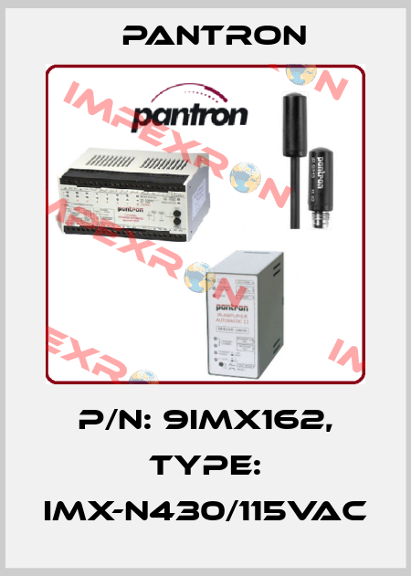 p/n: 9IMX162, Type: IMX-N430/115VAC Pantron
