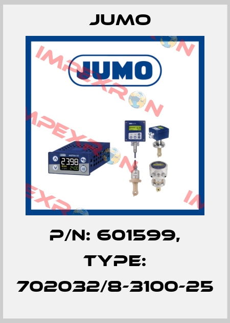 P/N: 601599, Type: 702032/8-3100-25 Jumo