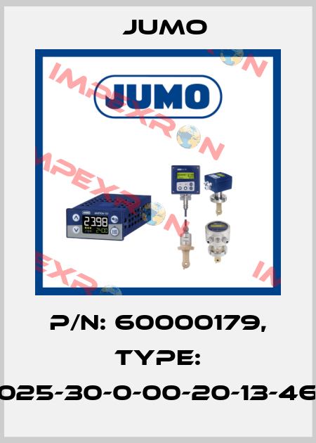 P/N: 60000179, Type: 603021/02-1-025-30-0-00-20-13-46-150-8-6/000 Jumo