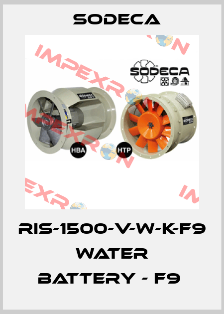 RIS-1500-V-W-K-F9  WATER BATTERY - F9  Sodeca