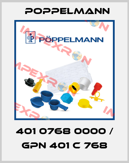 401 0768 0000 / GPN 401 C 768 Poppelmann