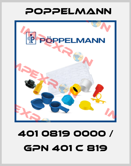 401 0819 0000 / GPN 401 C 819 Poppelmann