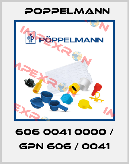 606 0041 0000 / GPN 606 / 0041 Poppelmann