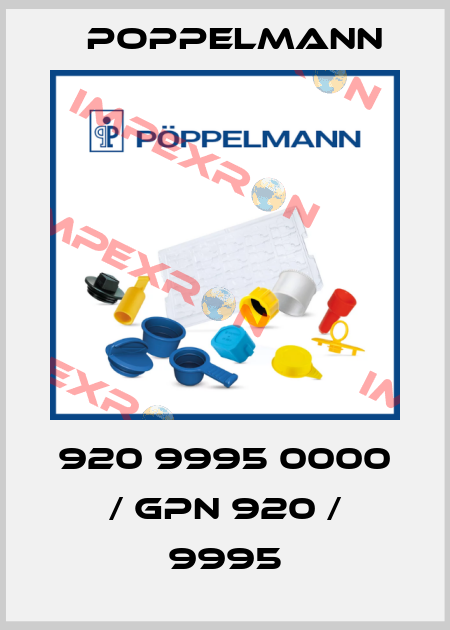 920 9995 0000 / GPN 920 / 9995 Poppelmann
