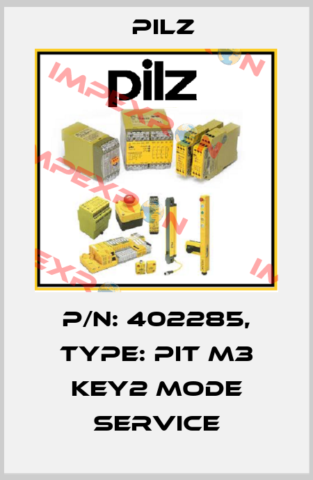p/n: 402285, Type: PIT m3 key2 mode service Pilz