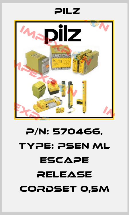 p/n: 570466, Type: PSEN ml escape release cordset 0,5m Pilz