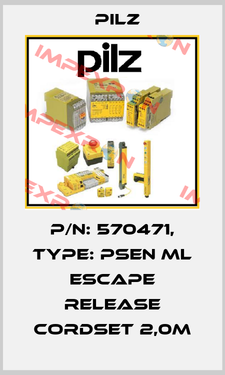 p/n: 570471, Type: PSEN ml escape release cordset 2,0m Pilz
