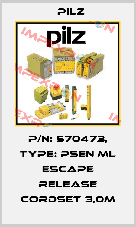 p/n: 570473, Type: PSEN ml escape release cordset 3,0m Pilz