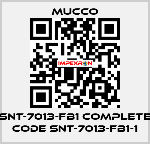 SNT-7013-FB1 complete code SNT-7013-FB1-1 mucco