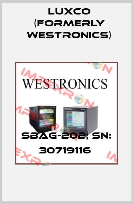 SBAG-202; SN: 30719116  Luxco (formerly Westronics)